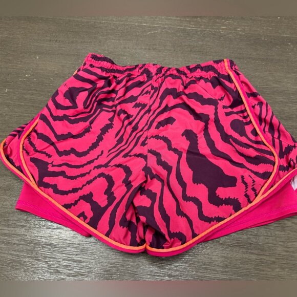 Nike Youth Girls Hot Pink Zebra Print Temp Athletic Shorts Size Large - Picture 4 of 4